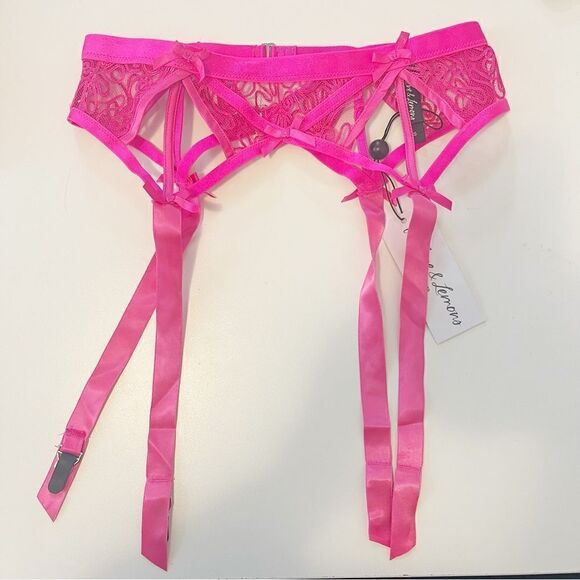 FOR LOVE & LEMONS Soutache Embroidered Garter Size S - Picture 4 of 9